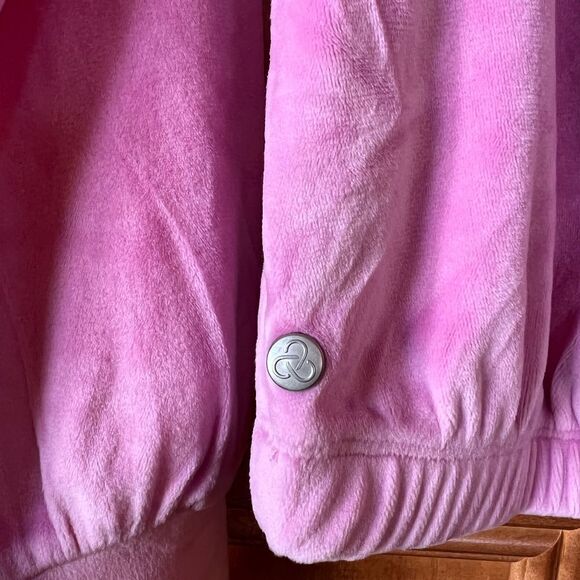 Zella Girl’s Pink Pullover Sweatshirt Velour Size Large - Picture 9 of 10